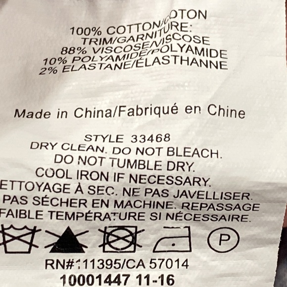 Tory Burch Hollie Tie Dye Striped Long Sleeve Cotton Dress Shift Dress S - Picture 9 of 14